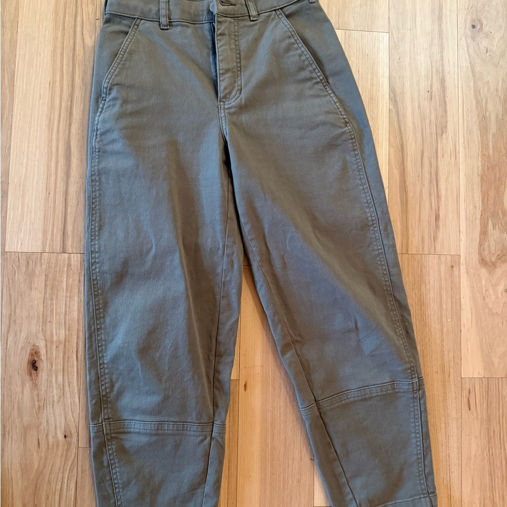 The utility barrel pant - size 0 - taupe color